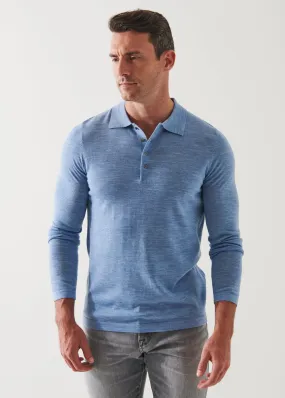 EXTRA-FINE MERINO BUTTON POLO