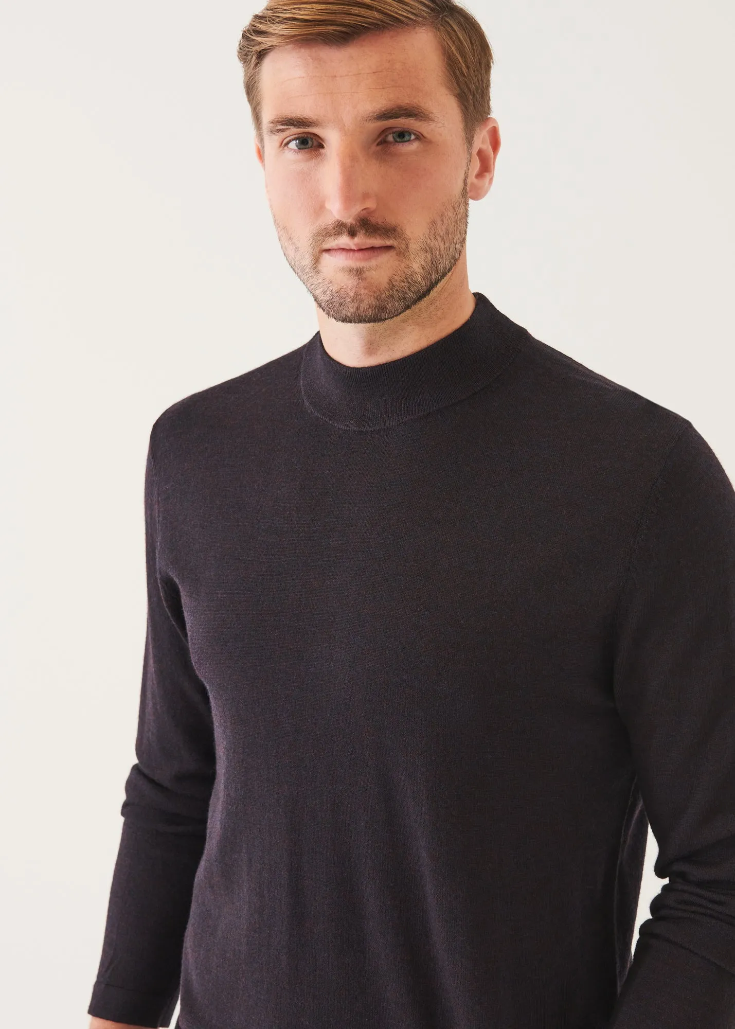 EXTRA-FINE MERINO MOCK NECK