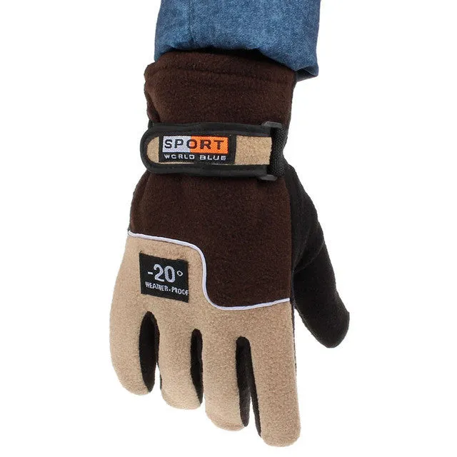 fashion style  Soft Male Gloves Windproof Polar fleece Men Glove Thermal   Snow Snowboard Motorcycle Gloves GS