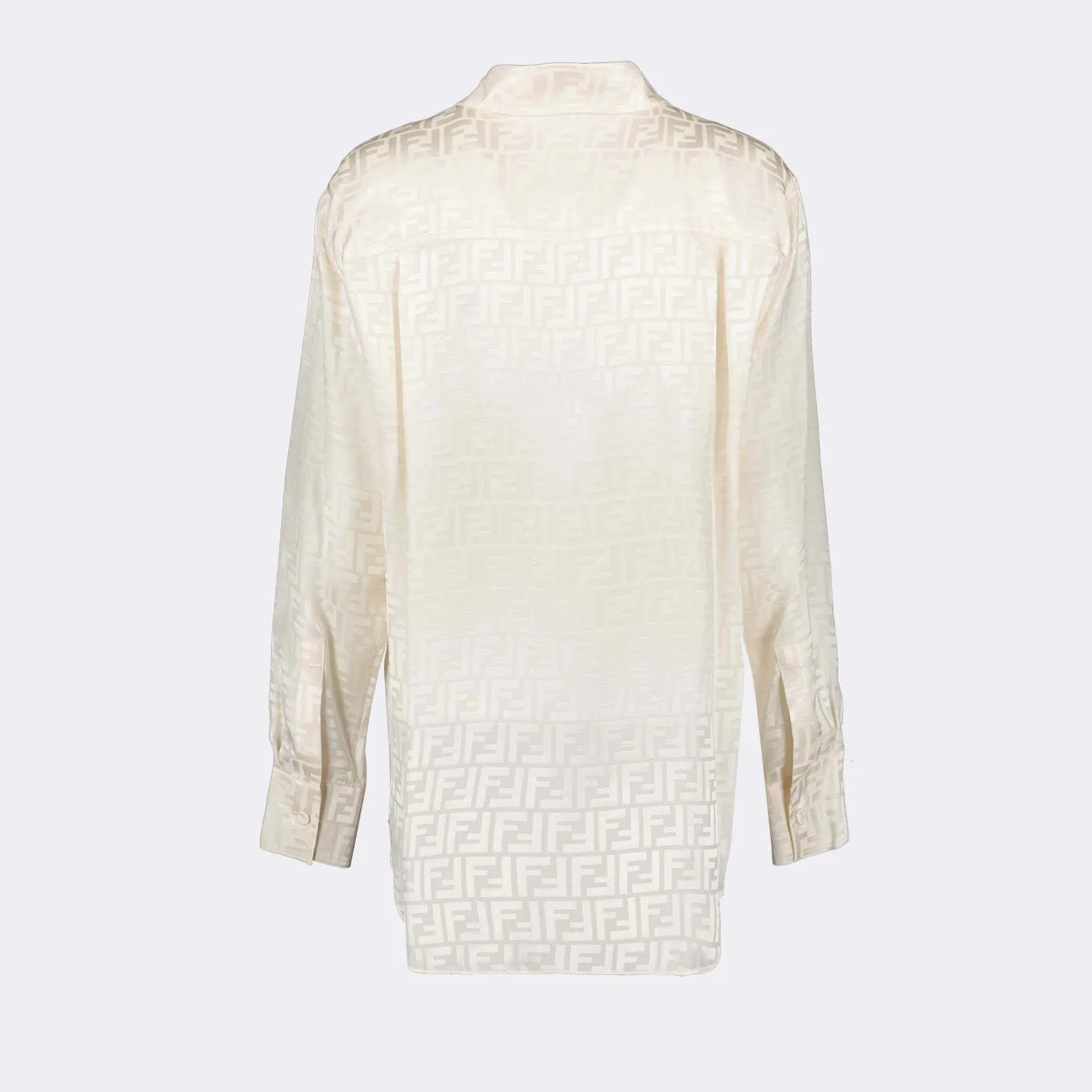 FENDI  |Monogram Casual Style Silk Street Style Long Sleeves