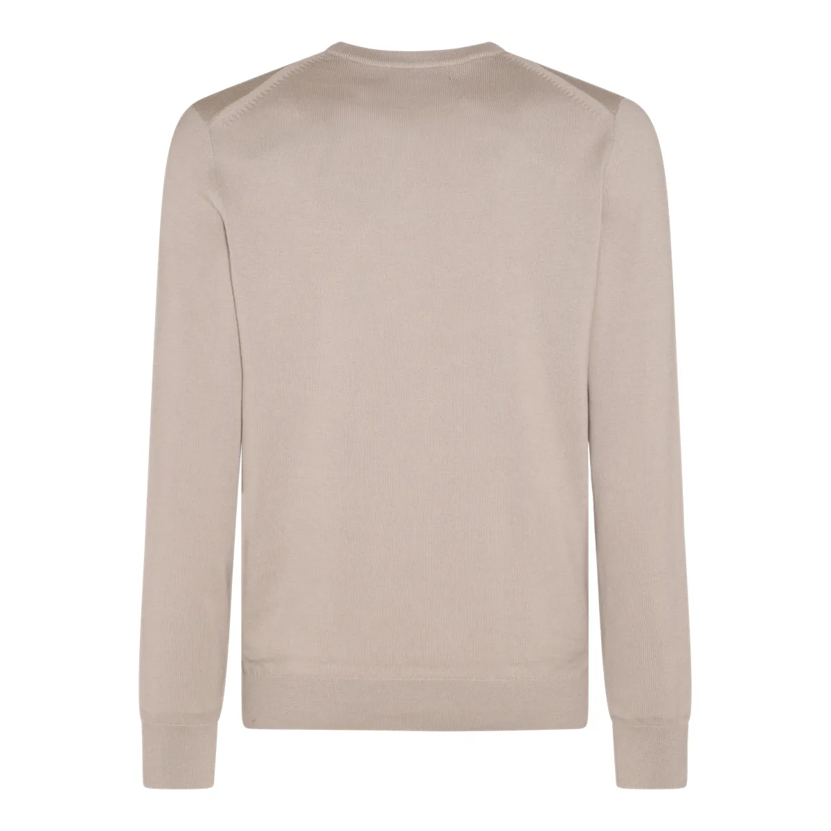 FRED PERRY  |Wool Long Sleeves Cotton Logo Sweaters