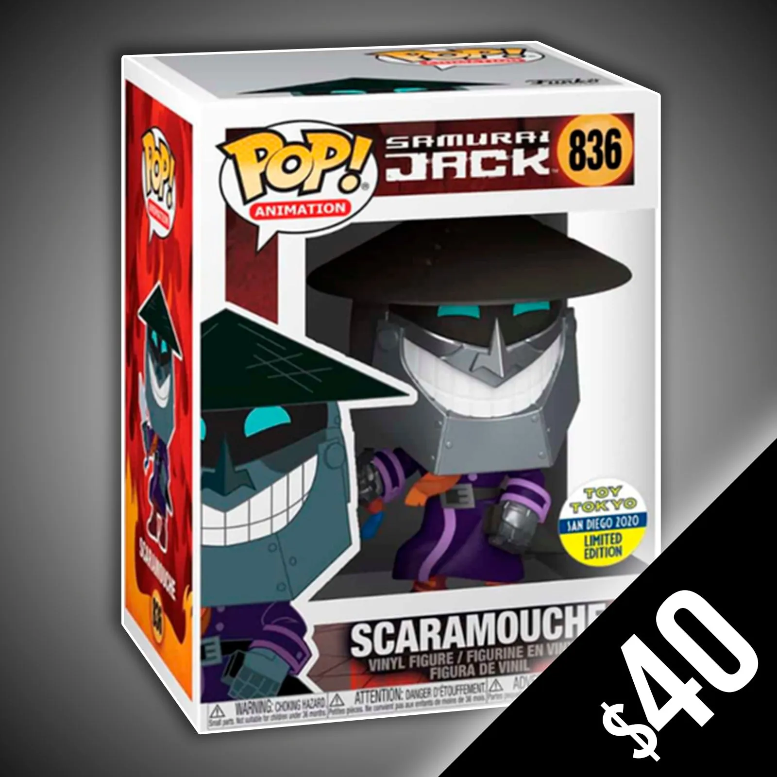 Funko Pop! Samurai Jack: Scaramouche (Toy Tokyo) #836