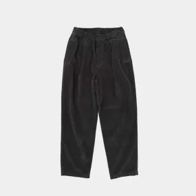 Garment Dye Corduroy Pants - Brown Charcoal