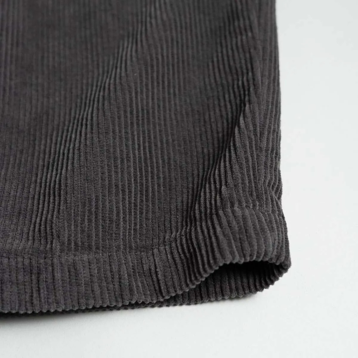 Garment Dye Corduroy Pants - Brown Charcoal