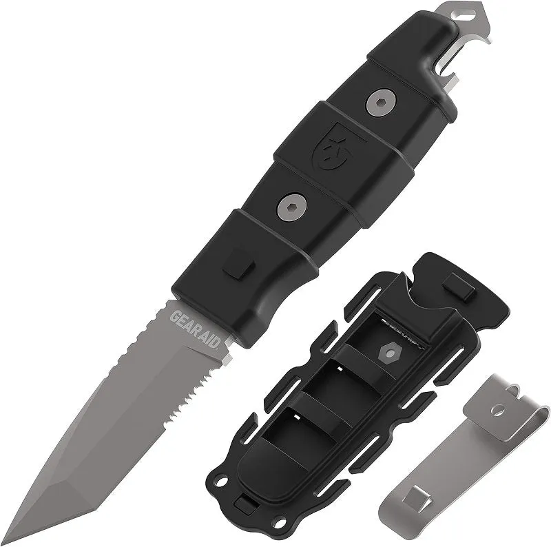 GEAR AID KOTU TANTO SURVIVAL KNIFE - BLACK