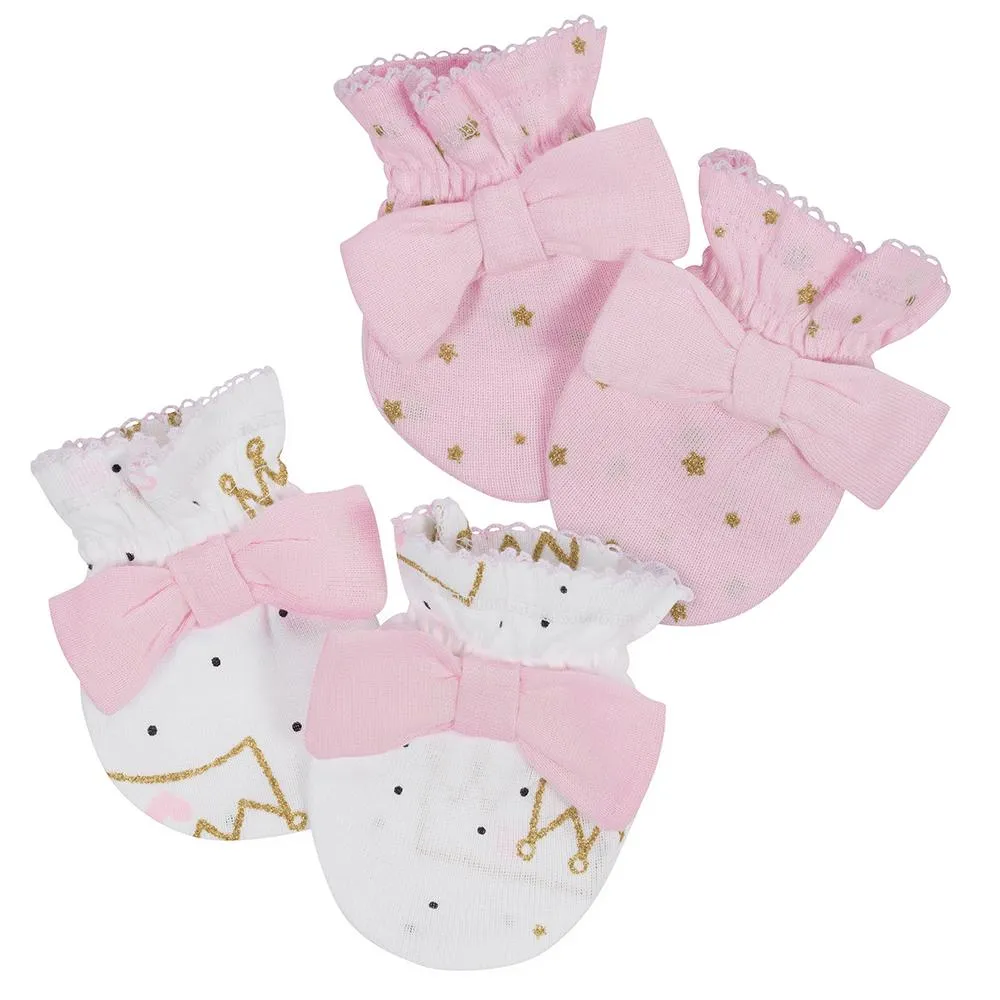 Gerber 2-Pack Girls Princess Mittens