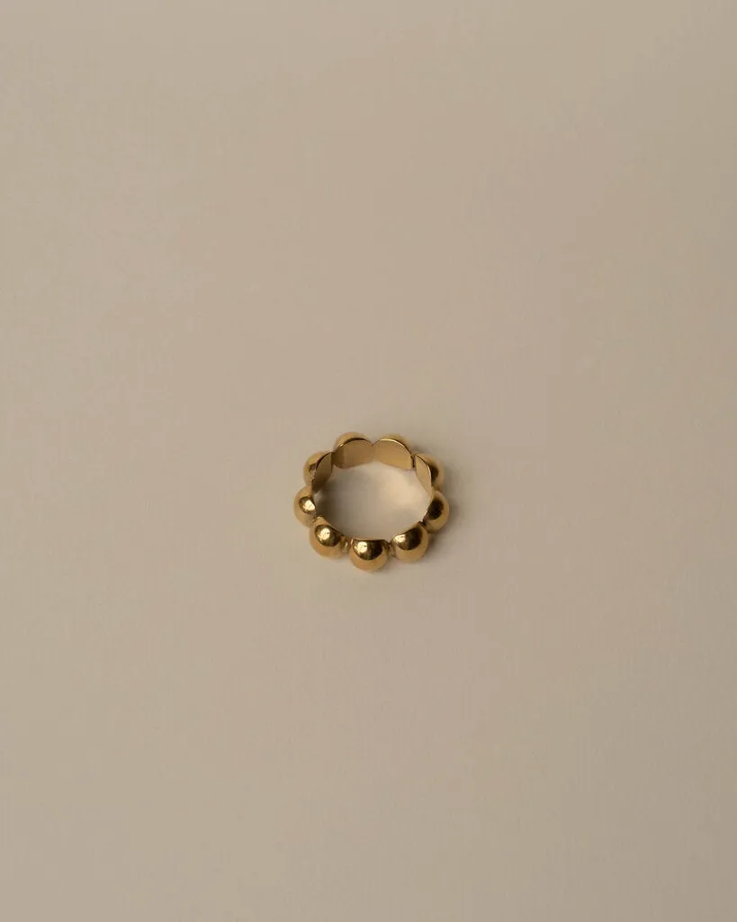 Gold Ball Ring