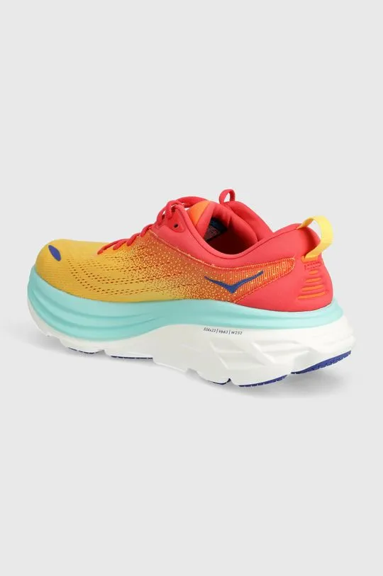 Hoka One One running shoes Bondi 8 orange color