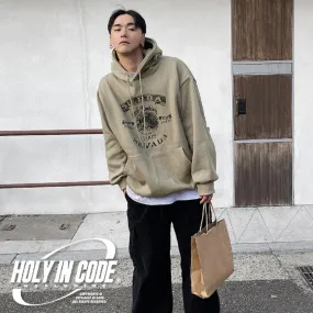 HOLY IN CODE  |Pullovers Unisex Sweat Street Style Long Sleeves Cotton