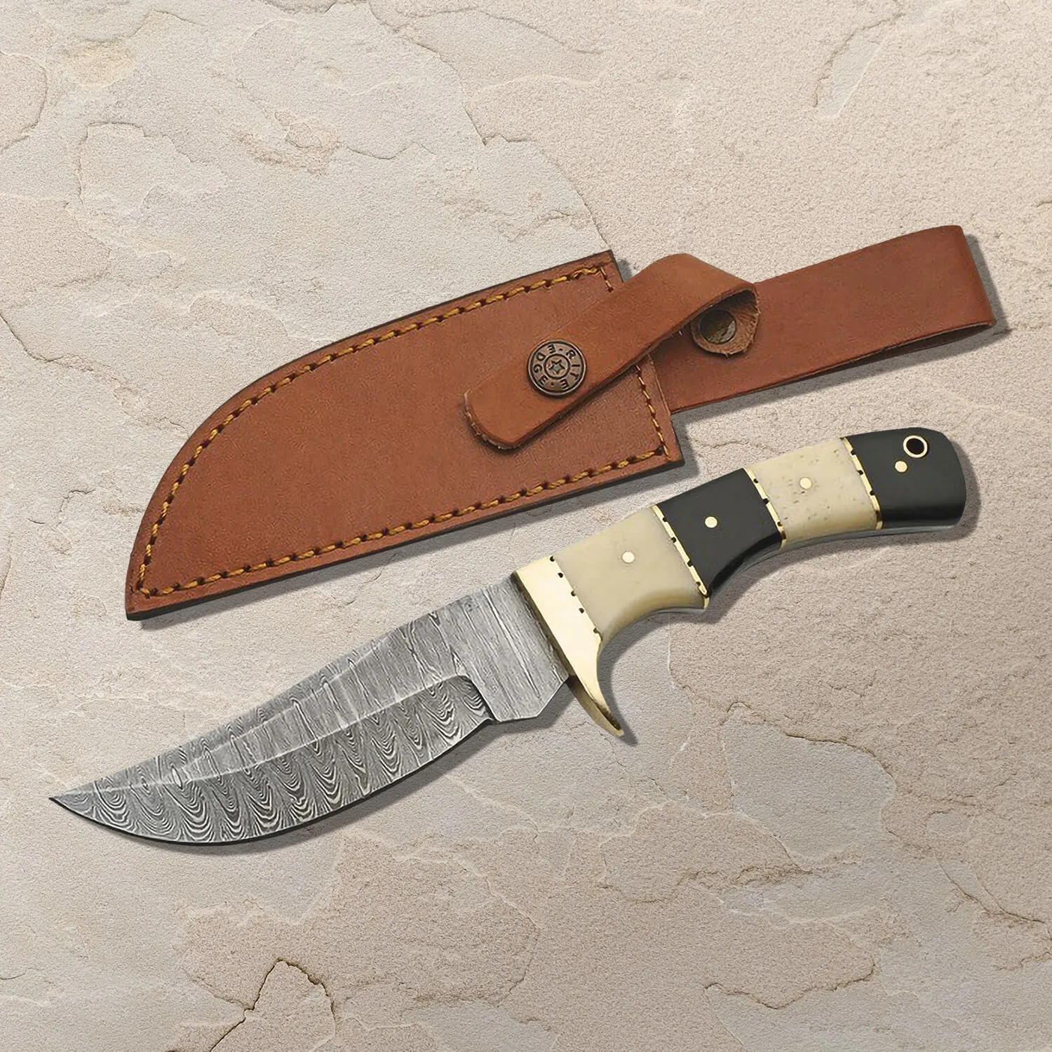 Horn & Bone Hunter Knife