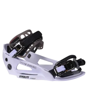 Hyperlite System Lowback Wakeboard Bindings - White - 2024