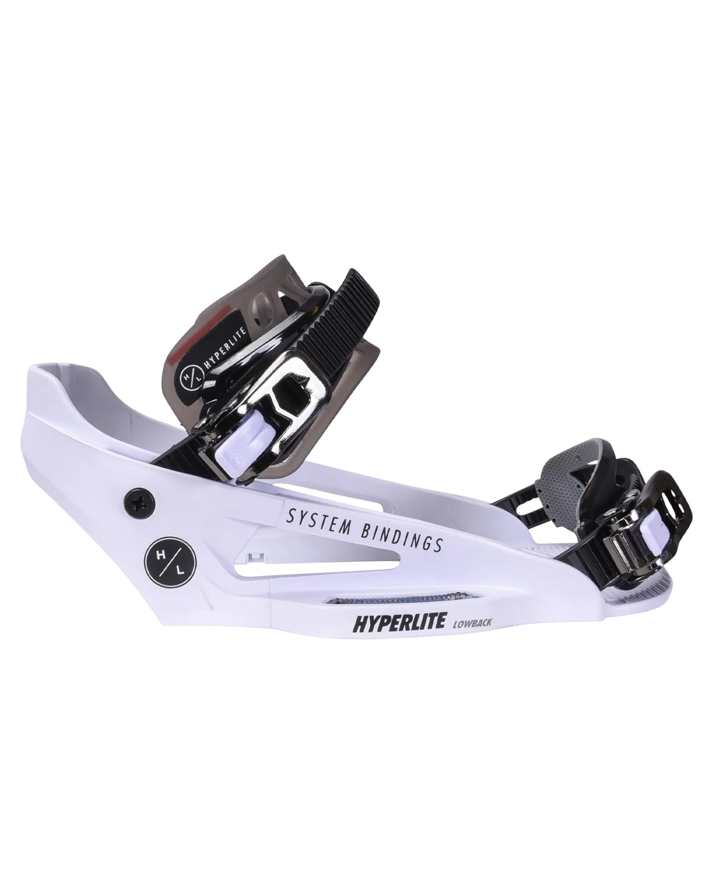 Hyperlite System Lowback Wakeboard Bindings - White - 2024