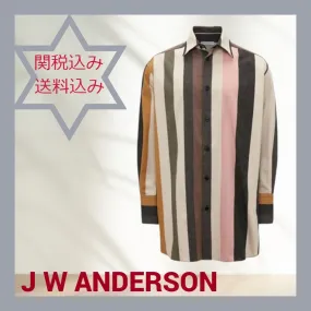 J W ANDERSON  |Stripes Long Sleeves Designers Shirts