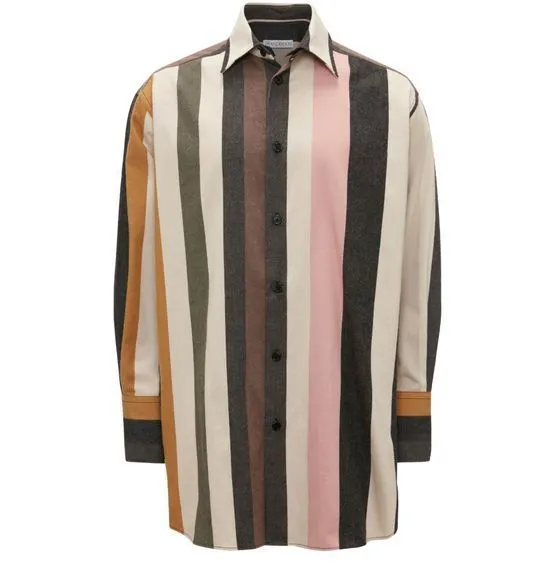 J W ANDERSON  |Stripes Long Sleeves Designers Shirts