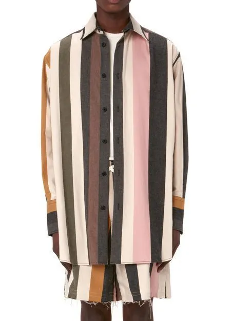 J W ANDERSON  |Stripes Long Sleeves Designers Shirts