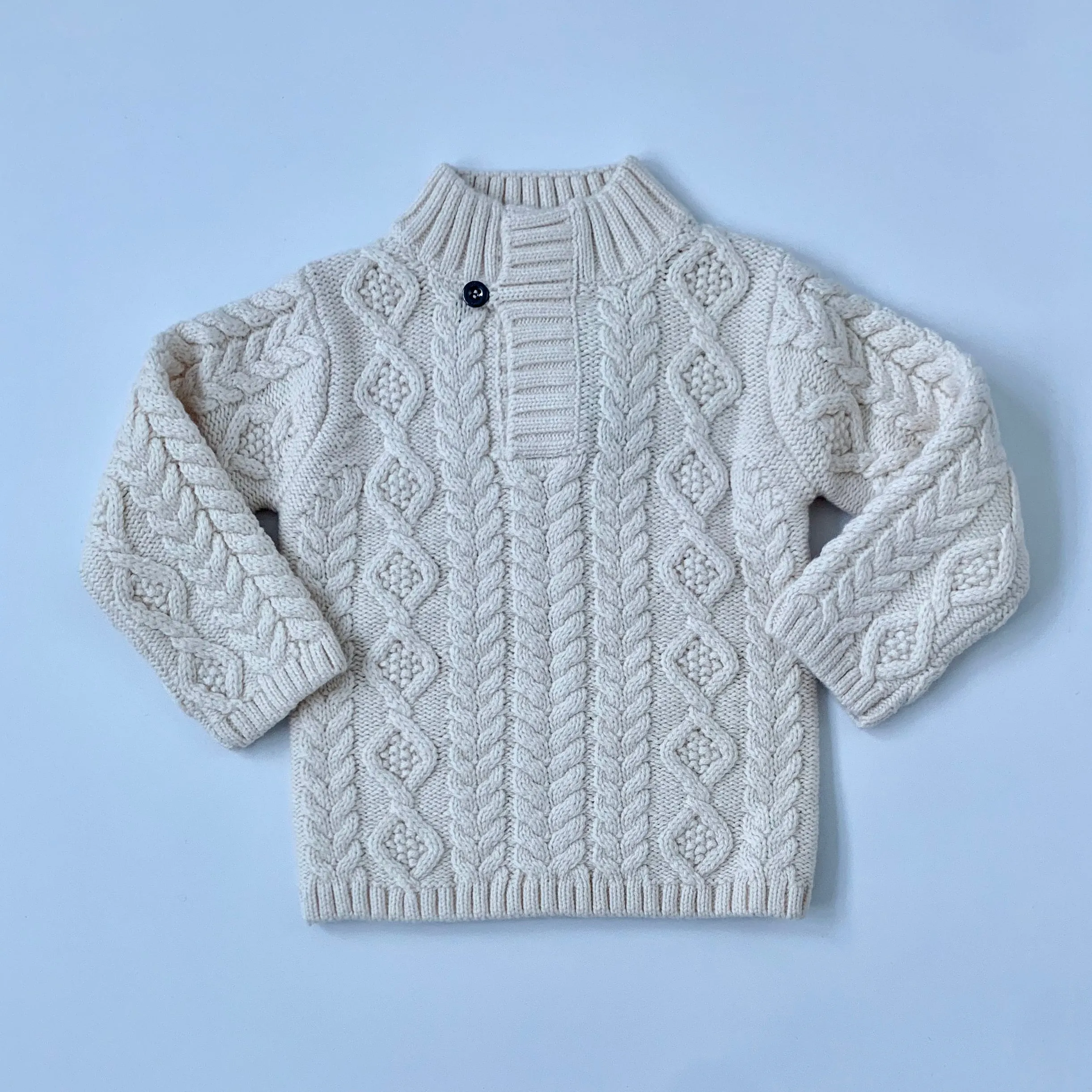 Jacadi Cream Cable Knit Jumper: 12 Months (Brand New)