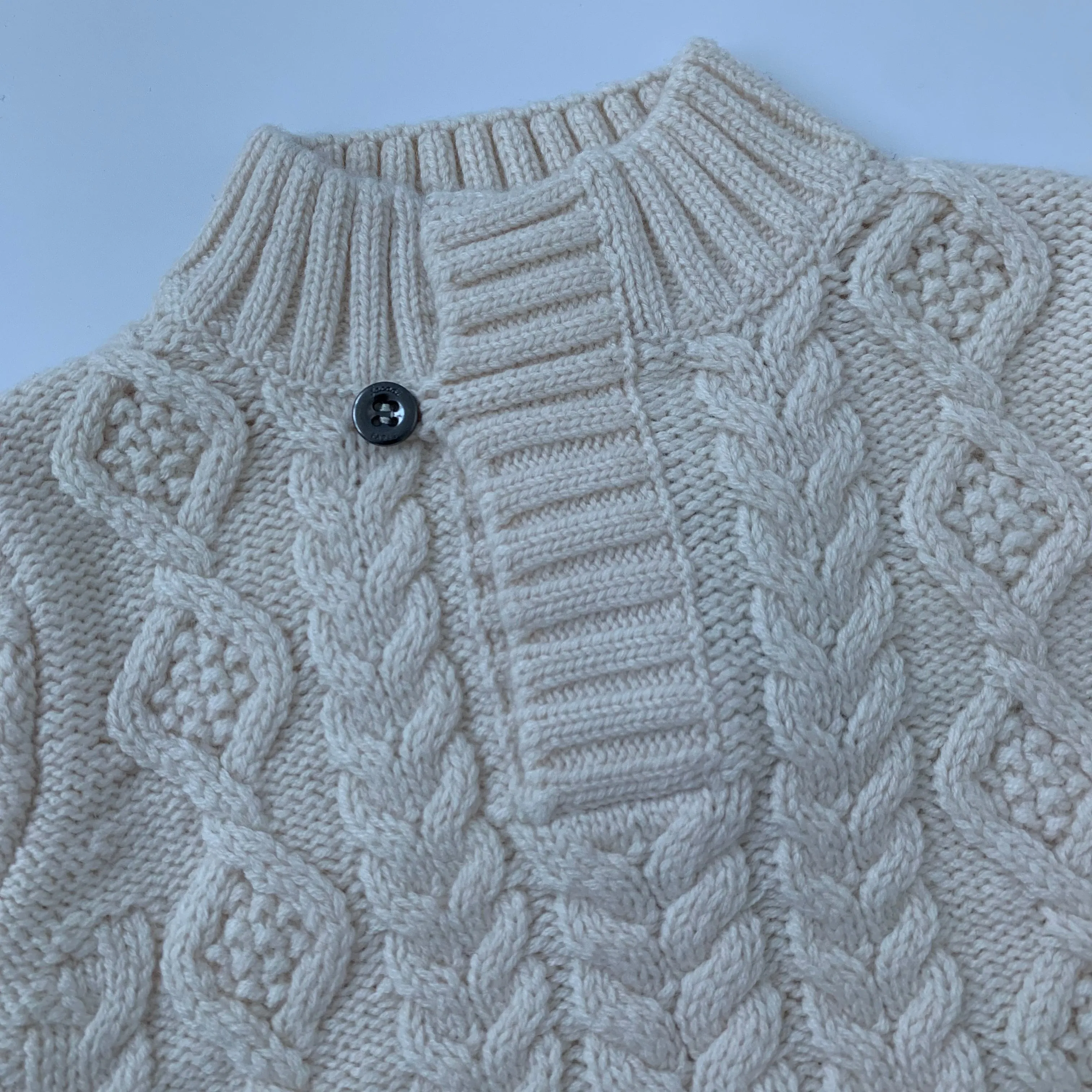 Jacadi Cream Cable Knit Jumper: 12 Months (Brand New)