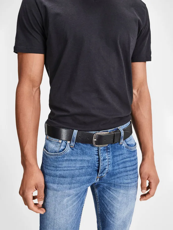 Jack & Jones Mens Leather Belt 'JACPAUL'