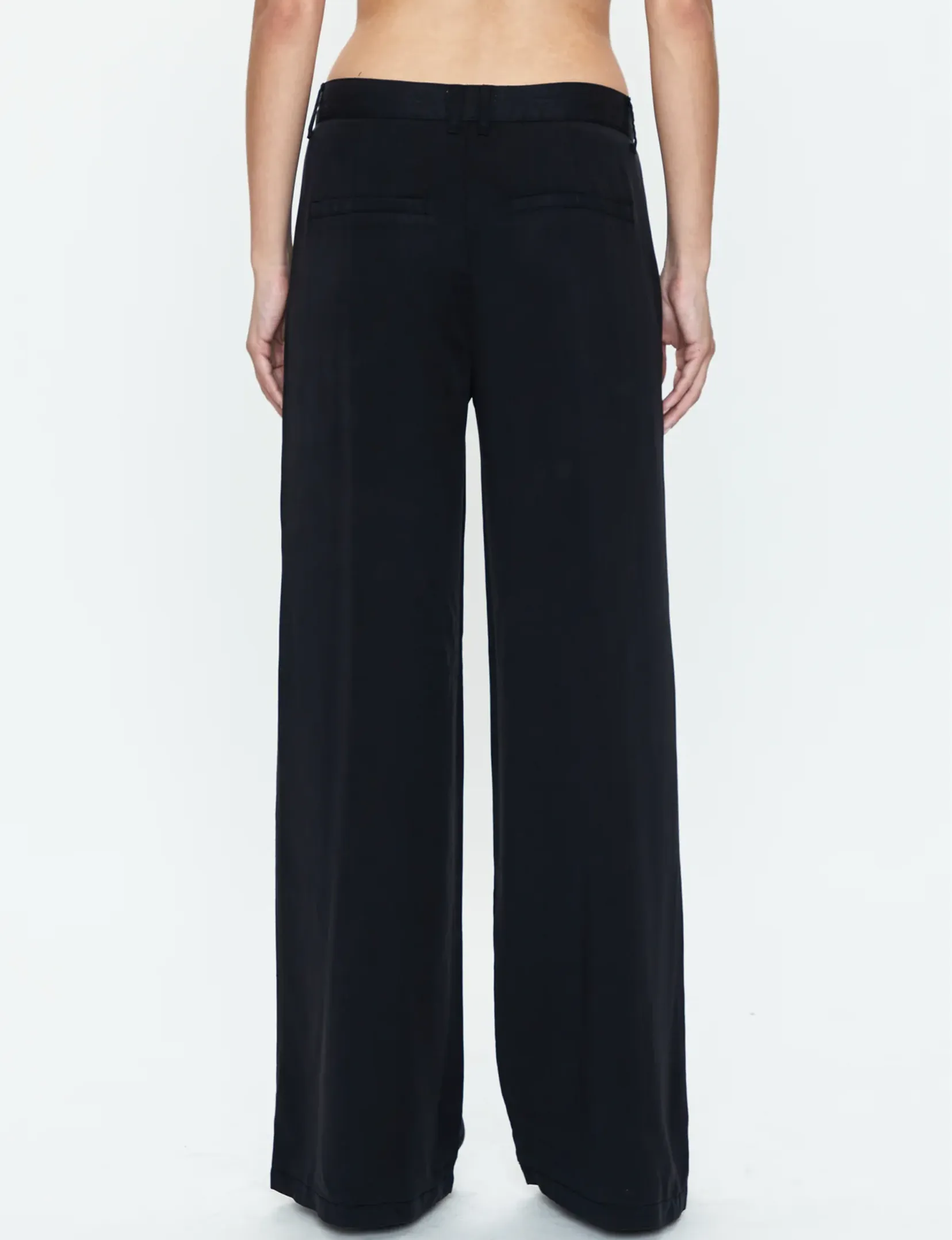 Jayden Wide Leg Denim Pant, Fade To Black