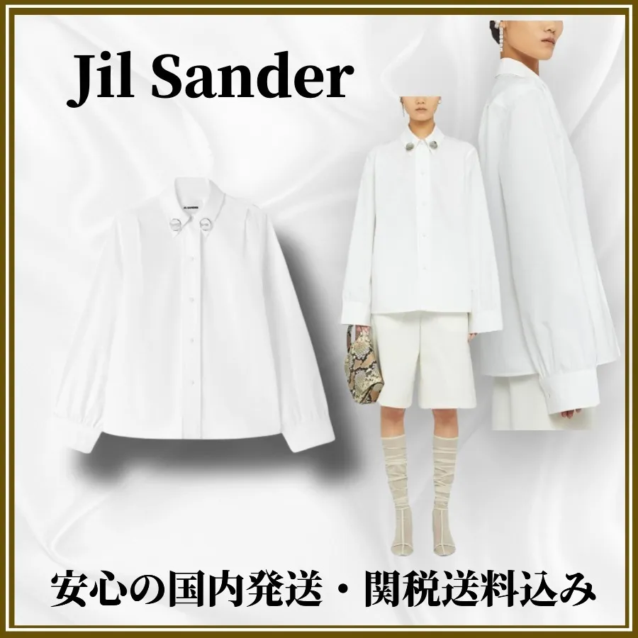 Jil Sander  |Long Sleeves Cotton Shirts & Blouses