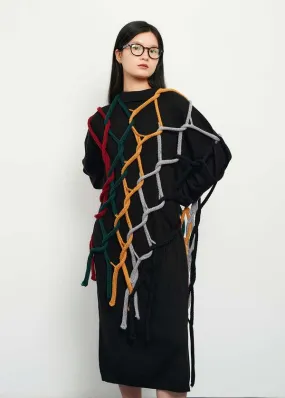 Knit Tassel Scarf - Multicolour