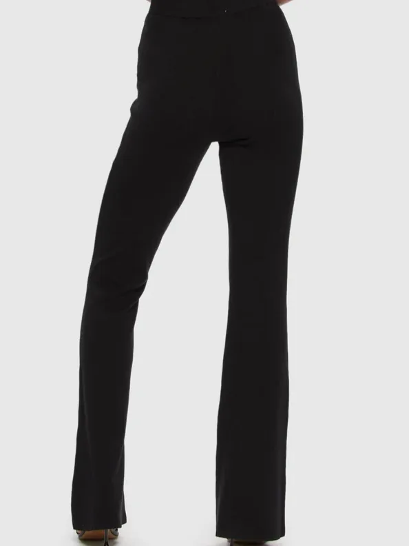 KUWALLA Bell Bottom Flared Knit Pant