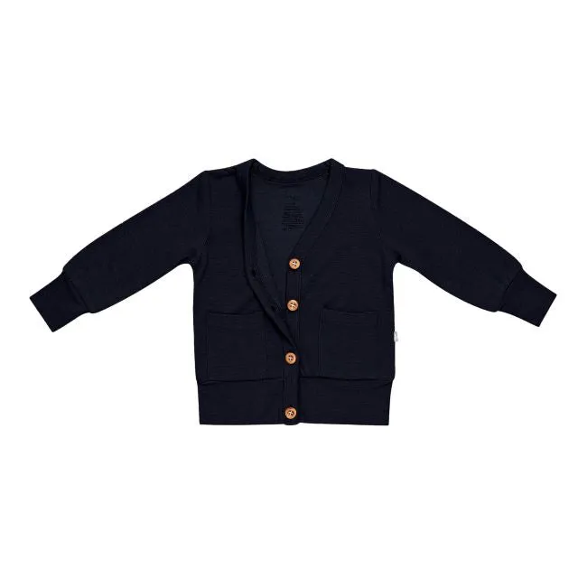 Kyte Baby Toddler Jersey Cardigan in Midnight