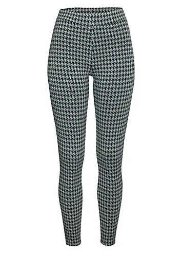 LASCANA Knitted Houndstooth Leggings | Kaleidoscope