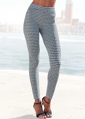 LASCANA Knitted Houndstooth Leggings | Kaleidoscope