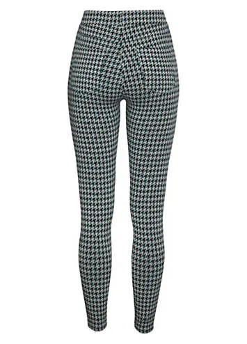 LASCANA Knitted Houndstooth Leggings | Kaleidoscope