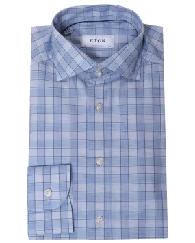 Light Blue Plaid Dress Shirt