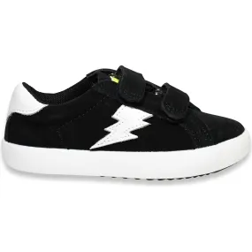 Little Chicken Ziggy Velcro Sneaker, Black