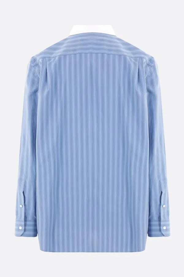 LOEWE  |Stripes Long Sleeves Cotton Luxury Shirts