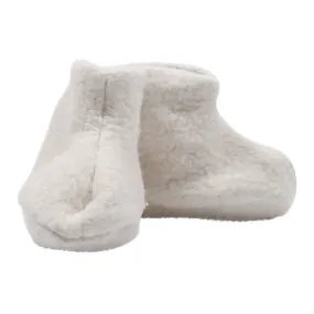 Makié Baby Fleece Booties Cream