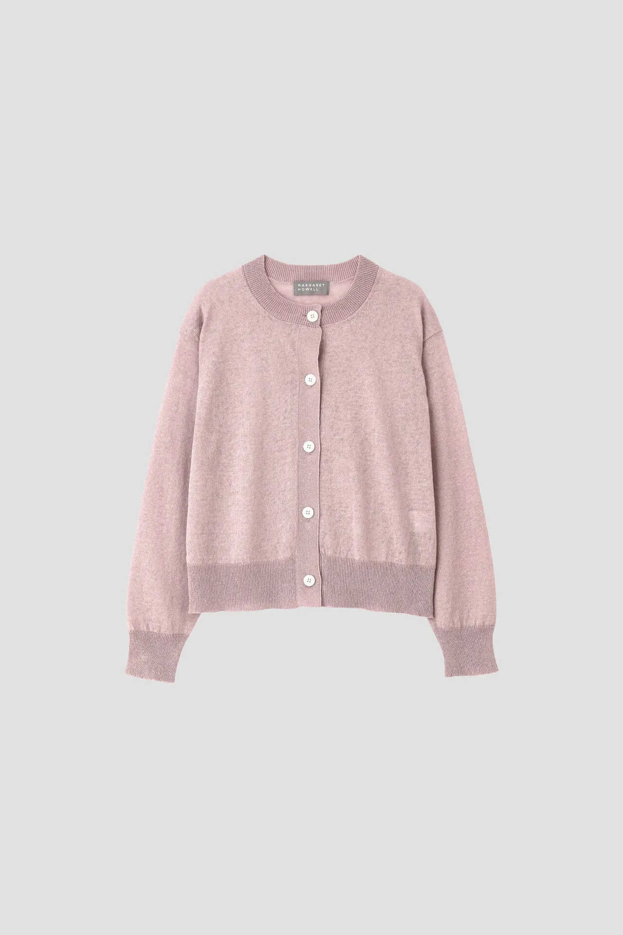 MARGARET HOWELL  |Casual Style Linen Long Sleeves Plain Cardigans