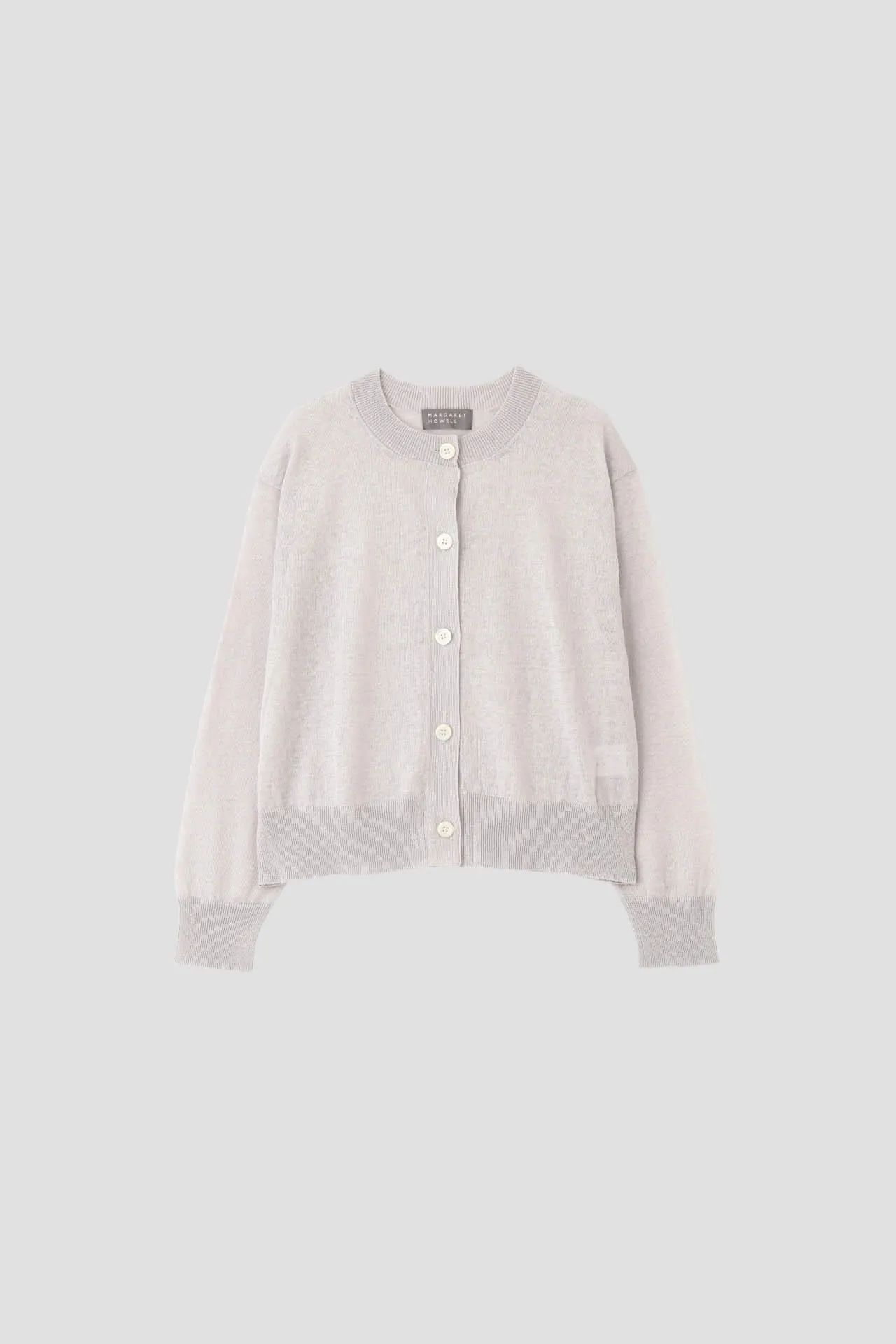 MARGARET HOWELL  |Casual Style Linen Long Sleeves Plain Cardigans