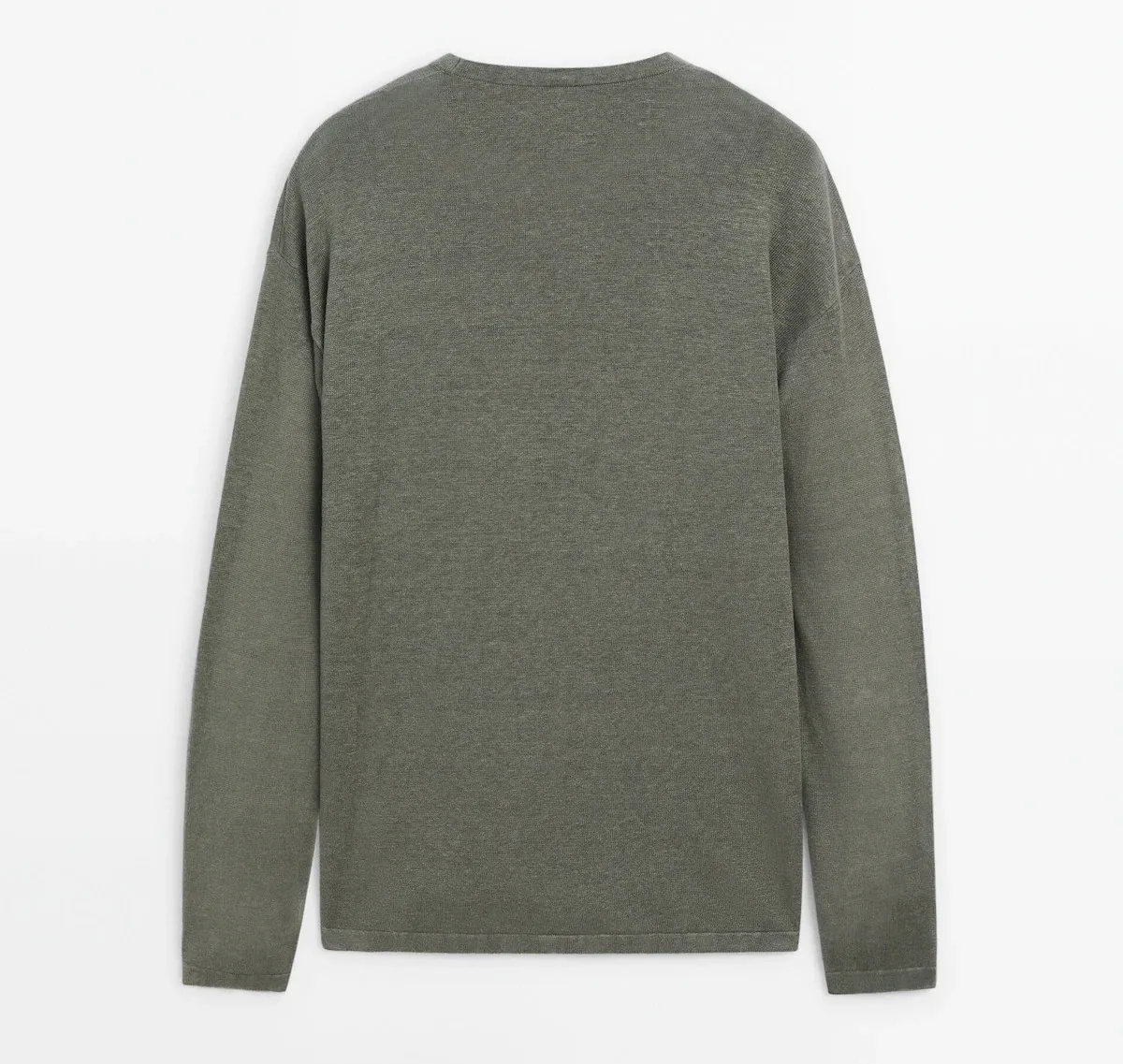 Massimo Dutti  |Linen Long Sleeves Plain Sweaters