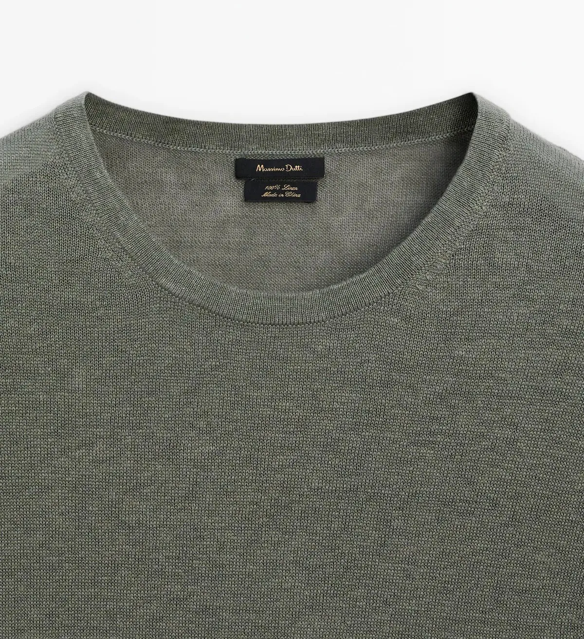 Massimo Dutti  |Linen Long Sleeves Plain Sweaters