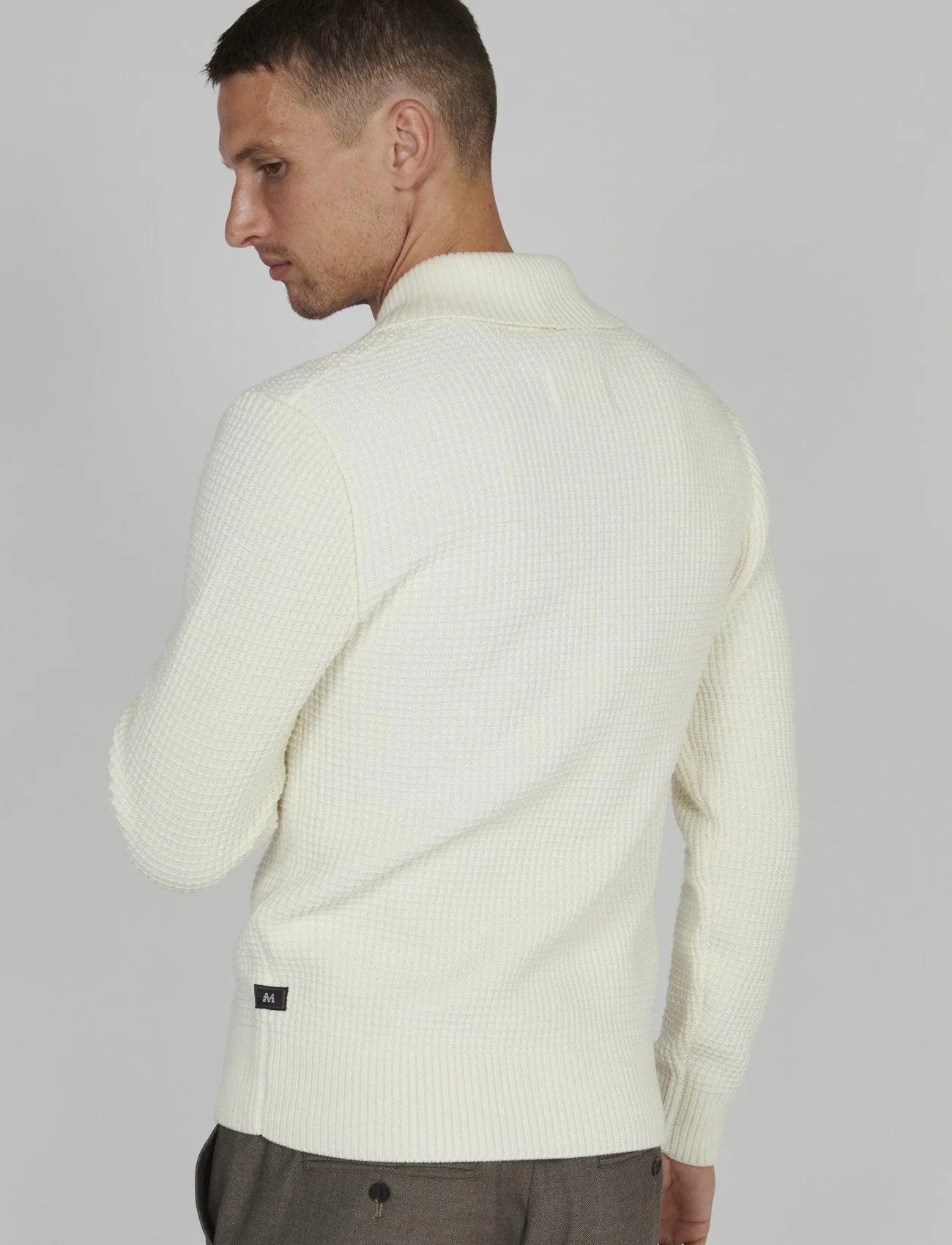 Matinique MAshawl Heritage Cardigan In Broken White