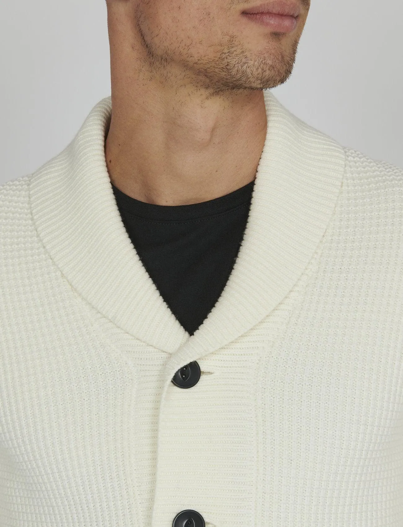 Matinique MAshawl Heritage Cardigan In Broken White