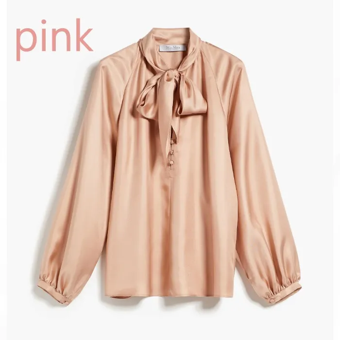 MaxMara  |Casual Style Silk Long Sleeves Plain Party Style