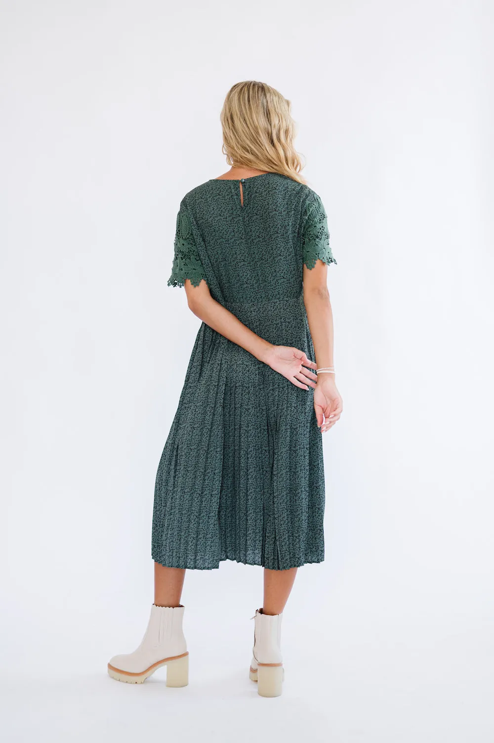 Milly Hunter Green Midi Dress