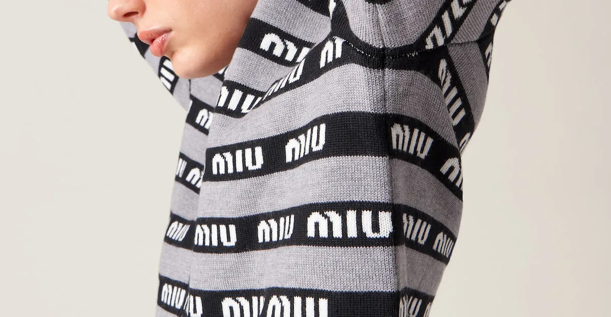 MiuMiu  |Wool Long Sleeves Plain Elegant Style Logo Cardigans