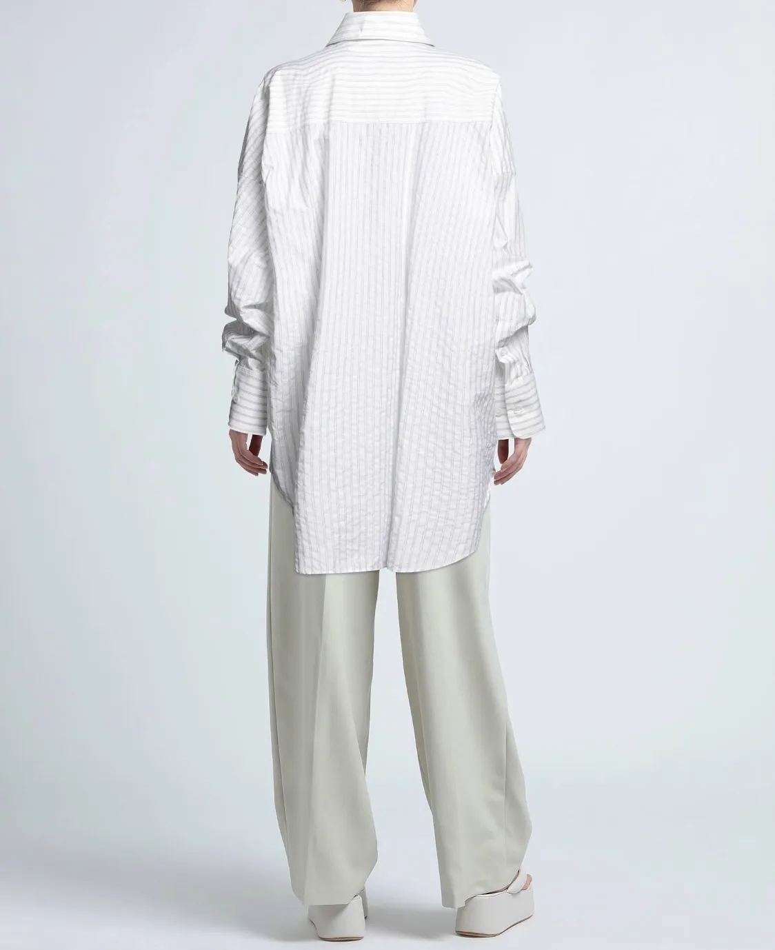 MM6 Maison Margiela  |Stripes Long Sleeves Cotton Shirts & Blouses