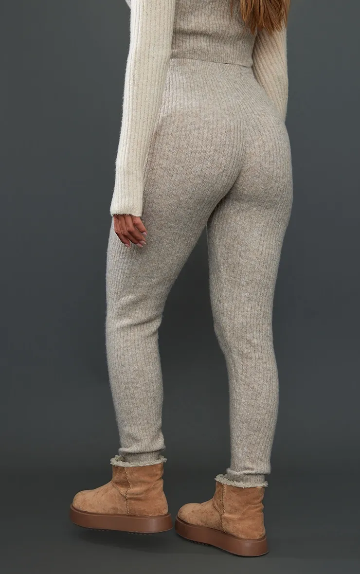 Mocha Luxe Rib Knit Leggings | Knitwear