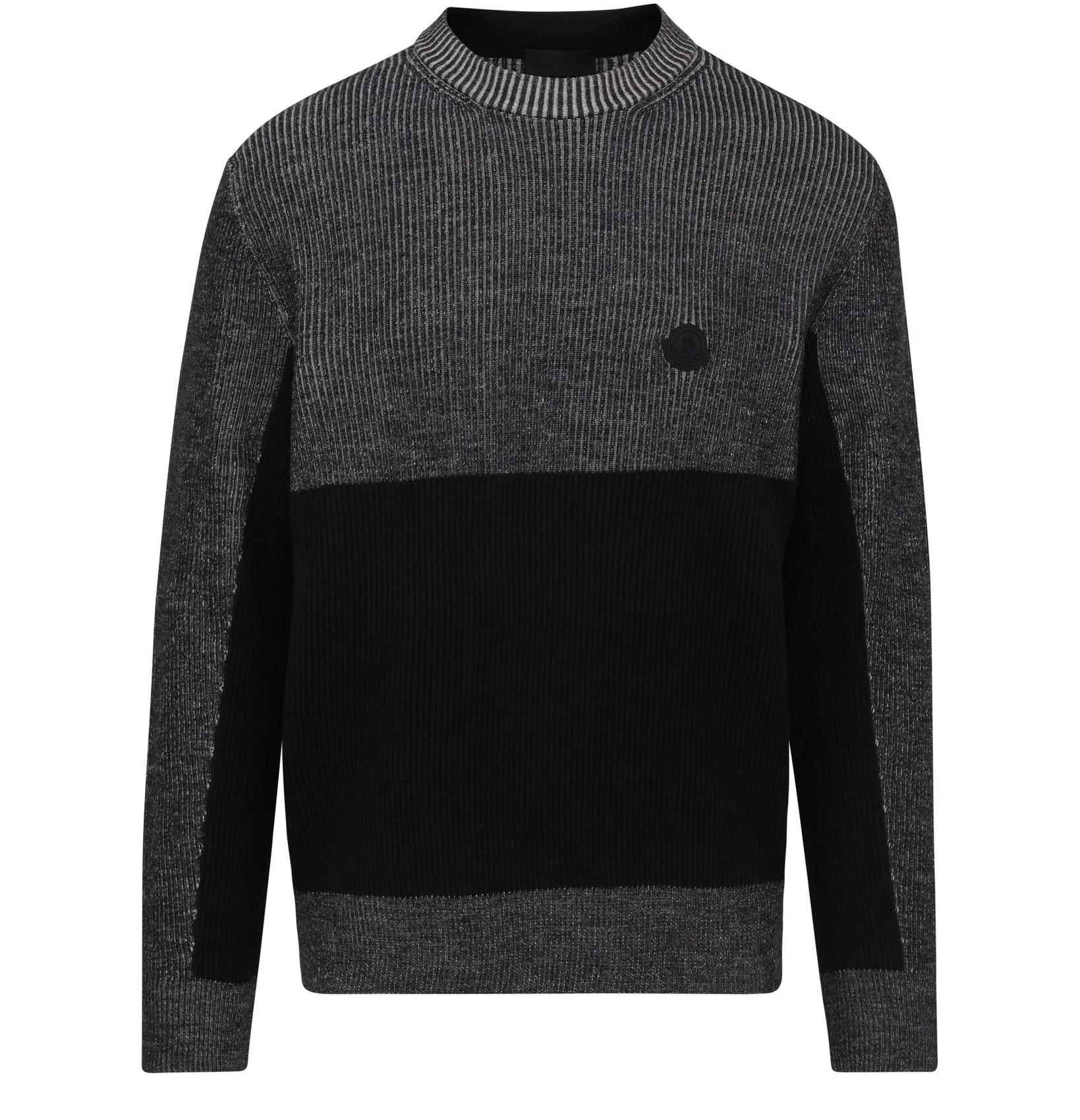 MONCLER  |Crew Neck Pullovers Stripes Monogram Unisex Wool