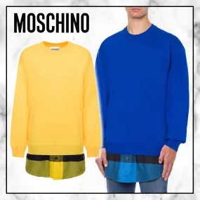 Moschino  |Crew Neck Pullovers Other Plaid Patterns Wool Street Style