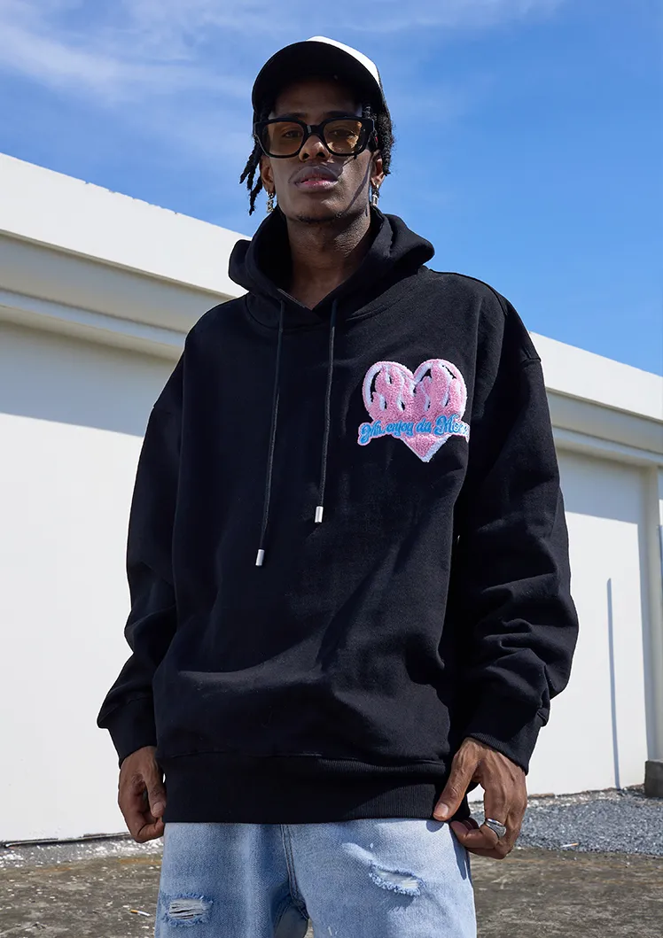 MR. ENJOY DA MONEY  |Pullovers Heart Unisex Street Style Long Sleeves Oversized