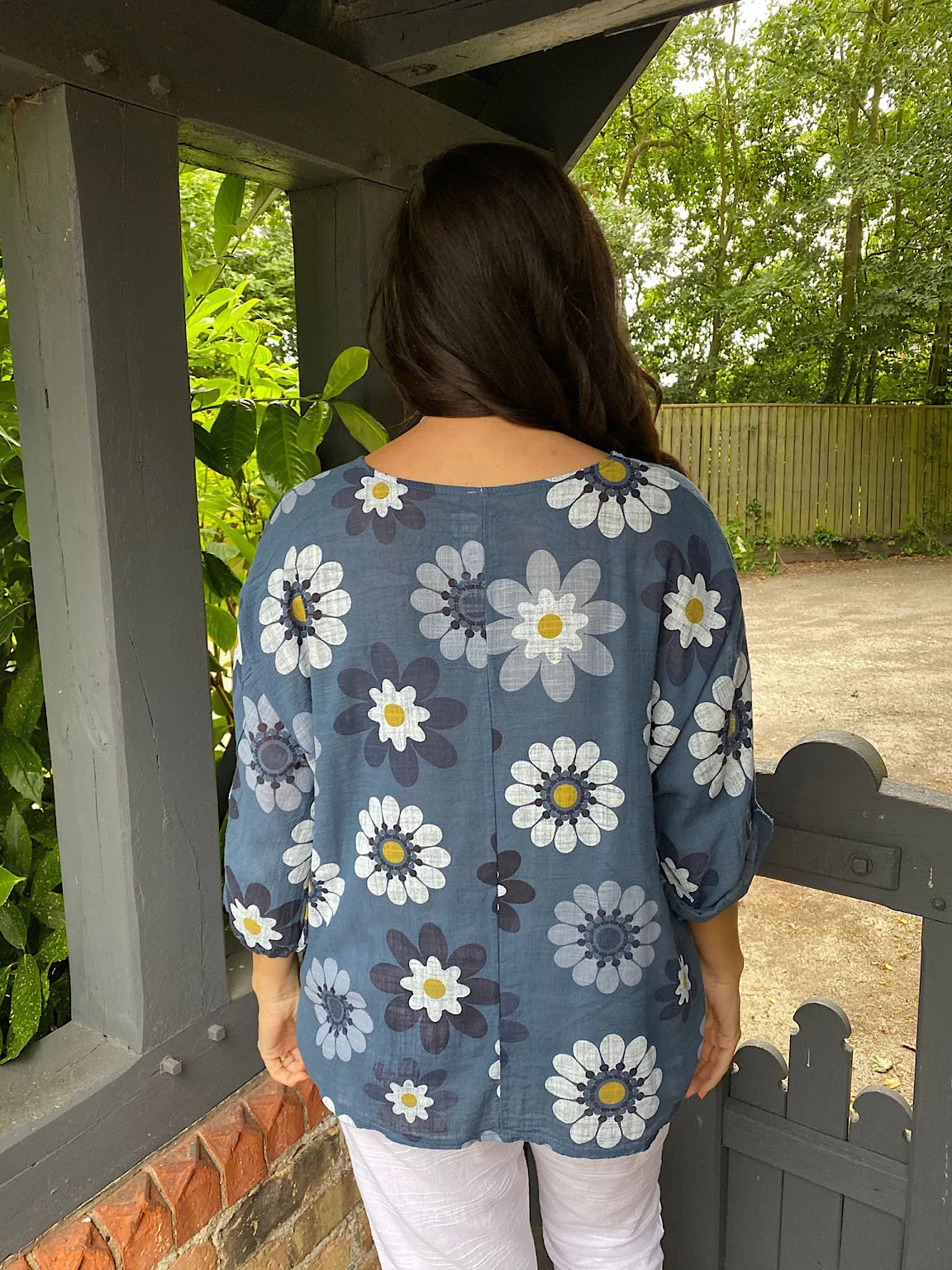 Multi Floral Pattern Top Cara