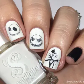 Nightmare Before Christmas Nail Art Jack Skellington Decals